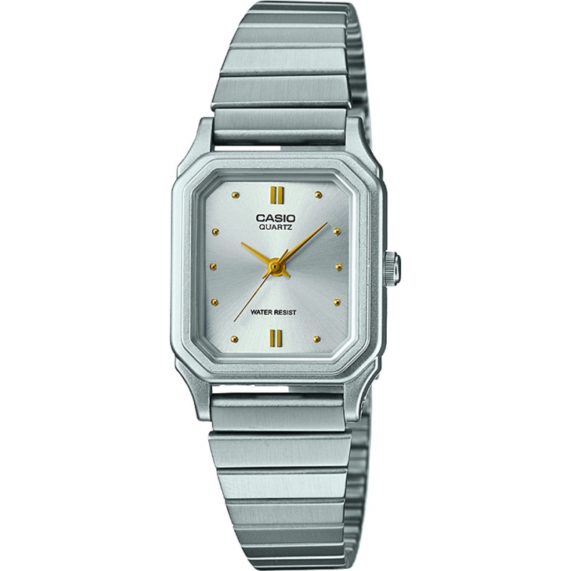 Casio LQ-400D-7AEF Ladies Core Silber Stahlbanduhr